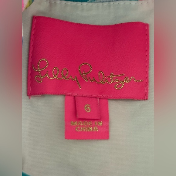 LILLY PULITZER Sz 6 SHELLI LACE CROCHET SHEATH STRETCH DRESS TURTLE WAVE - Picture 9 of 11